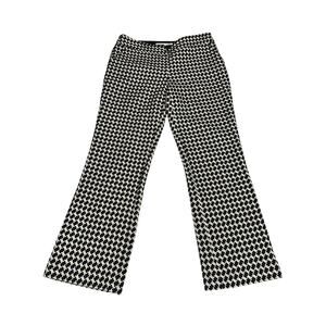 Trina Turk Pants Wide Leg Cropped Houndstooth Pockets Career Office Casual 6